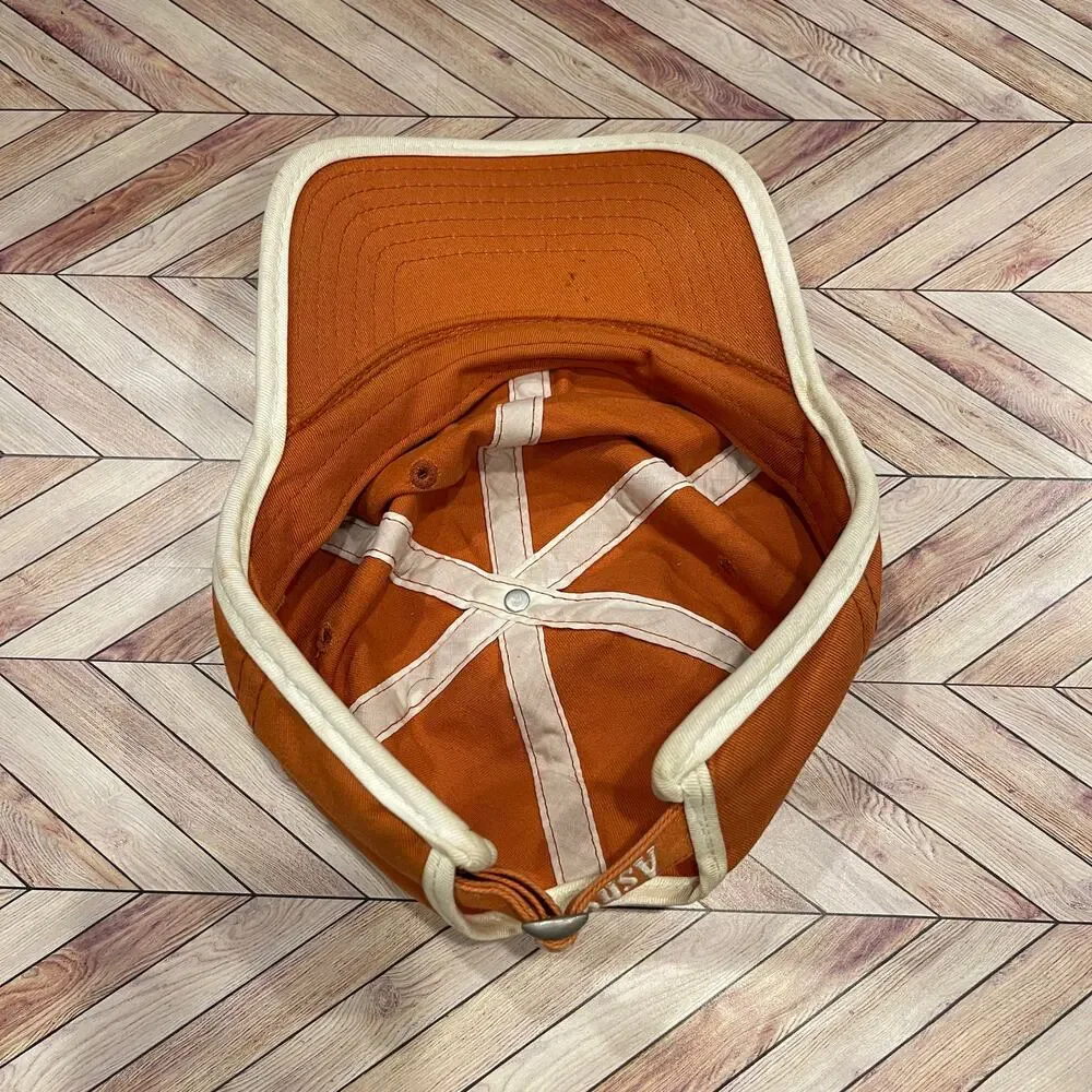 Ashworth Orange USA Flag Adjustable Baseball Hat Two Tone